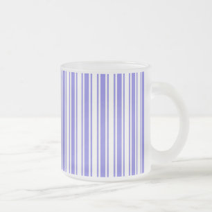 Tasse Givré Bandes de bonbons bleu et blanc