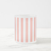 Tasse Givré Bandes de bonbons corail et blanc (Centre)