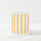 Tasse Givré Bandes de bonbons jaune et blanc ensoleillé (Centre)
