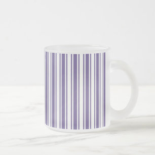 Tasse Givré Bandes de bonbons ultra violettes et blanches