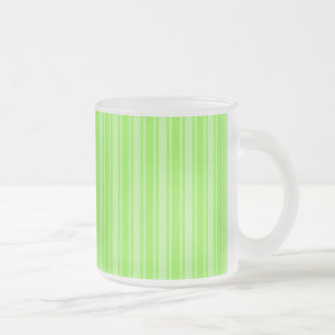 Tasse Givré Bandes de bonbons vert citron