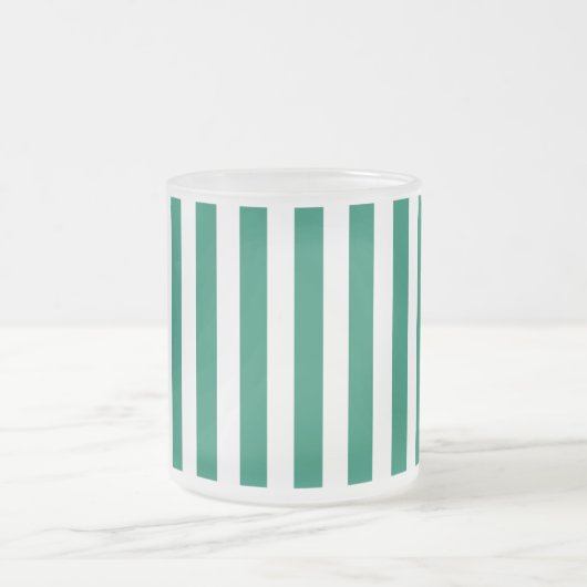 Tasse Givré Bandes de bonbons vert et blanc (Centre)