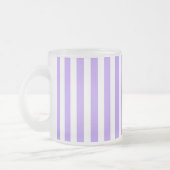 Tasse Givré Bandes de bonbons violettes et blanches (Gauche)