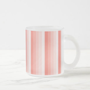 Tasse Givré Bandes d'ombre de pêche corail