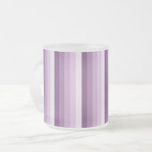 Tasse Givré Bandes d'ombre prune violette (Devant gauche)
