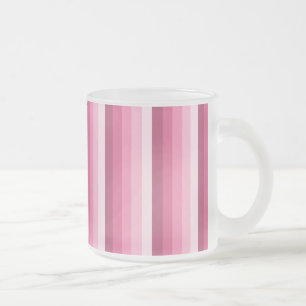 Tasse Givré Bandes d'ombre rose
