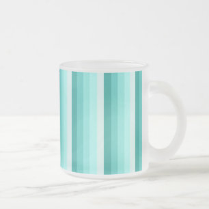 Tasse Givré Bandes d'ombre turquoise