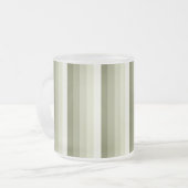 Tasse Givré Bandes d'ombre vert olive (Devant gauche)