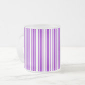 Tasse Givré Bandes royales de bonbons violets et blancs (Devant gauche)