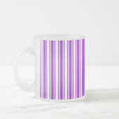 Tasse Givré Bandes royales de bonbons violets et blancs (Gauche)