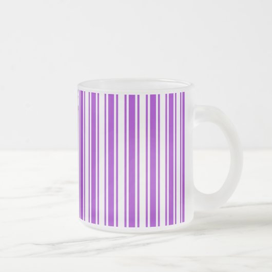 Tasse Givré Bandes royales de bonbons violets et blancs (Droit)