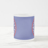 Tasse Givré Bannière étoilée patriote - avec le monogramme (Centre)