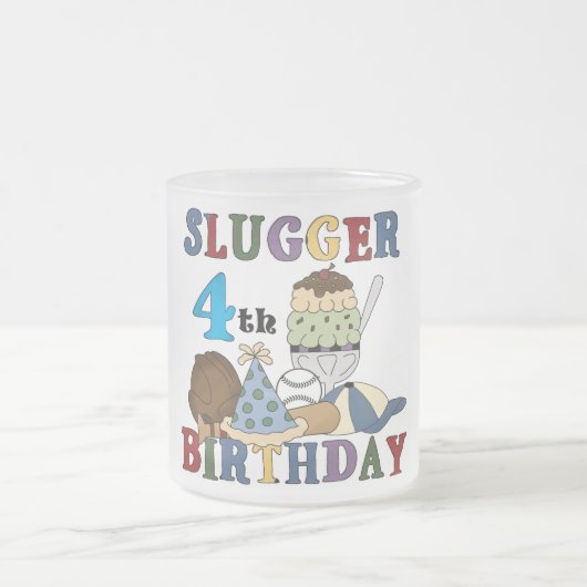 Tasse Givré Baseball Slugger 4e anniversaire (Centre)