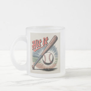Tasse Givré Baseball vintage "Hit It" Sports rétro