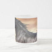 Tasse Givré Beau Cheval Noir (Centre)