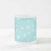 Tasse Givré Beau Motif Snowflake (Centre)