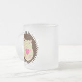Tasse Givré Bébé Hérisson Rose Mignon (Devant gauche)