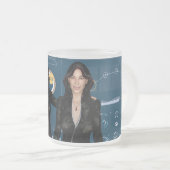 Tasse Givré Belle femme arrière - plan d'écran d'ordinateur (Devant droit)