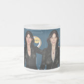 Tasse Givré Belle femme arrière - plan d'écran d'ordinateur (Centre)