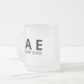Tasse Givré Best Aunt Ever Mug, BAE Aunt Mug, Aunt Gift Glass  (Devant gauche)