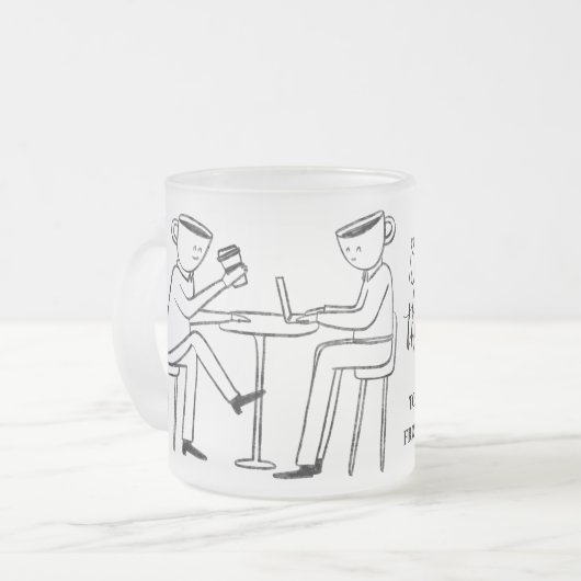 Tasse Givré Better latte than never! white (Devant gauche)