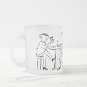 Tasse Givré Better latte than never! white (Gauche)