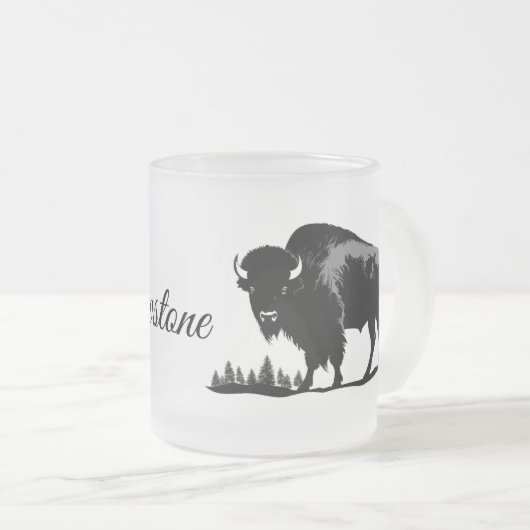 Tasse Givré Bison de verre givré (Devant droit)
