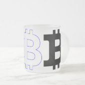 Tasse Givré Bitcoin (Devant droit)