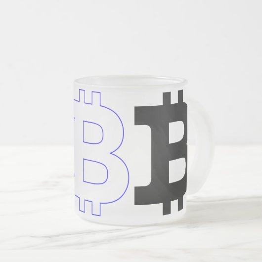 Tasse Givré Bitcoin (Devant droit)