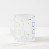 Tasse Givré Bitcoin (Devant gauche)