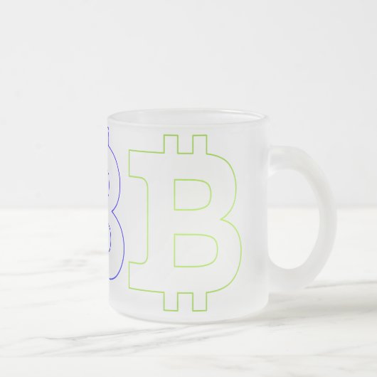 Tasse Givré Bitcoin (Droit)