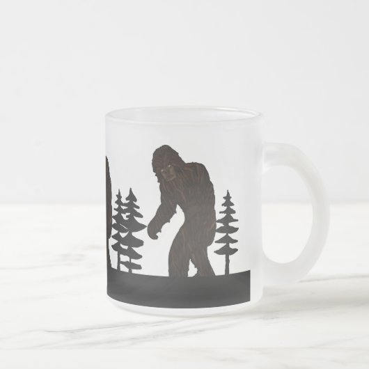 Tasse Givré Black Big Pied Sasquatch Yeti Marais Ape Cryptid (Droit)