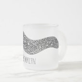 Tasse Givré Black spotted moray eel cartoon (Devant droit)