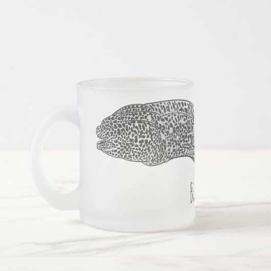 Tasse Givré Black spotted moray eel cartoon (Gauche)