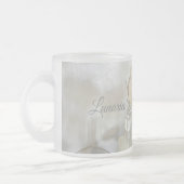 Tasse Givré Blanc sur blanc Lunaria Dollar argenté (Gauche)