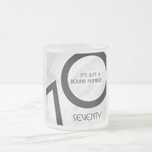 Tasse Givré Blancs 70 Anniversaire de la Décennie