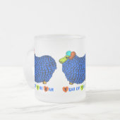 Tasse Givré Bleu bélier chinois Année Zodiac verre givrée M (Devant gauche)