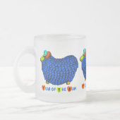 Tasse Givré Bleu bélier chinois Année Zodiac verre givrée M (Gauche)