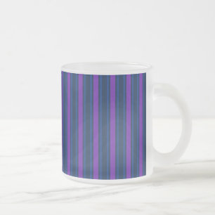 Tasse Givré Bleu et violet bonbons rayés