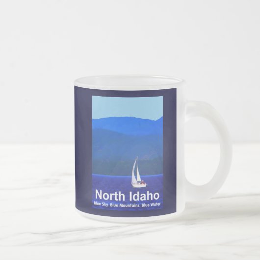 Tasse Givré Bleu nord de l'Idaho (Droit)