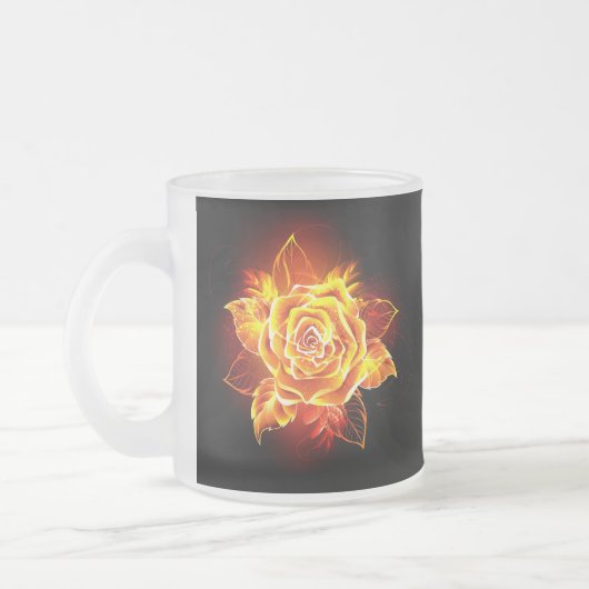 Tasse Givré Blooming Fire Rose (Gauche)