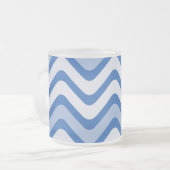 Tasse Givré Blue Wavy Lines (Devant gauche)