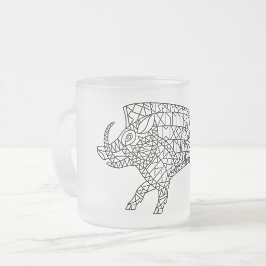 Tasse Givré Boar sauvage avec Runes (Devant gauche)