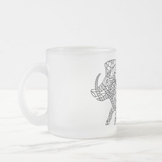 Tasse Givré Boar sauvage avec Runes (Gauche)