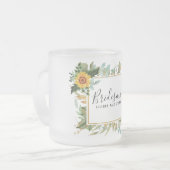 Tasse Givré Boho Sunflower Sage Mariage de verdure (Devant gauche)