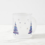 Tasse Givré Bold Abstract Brush Stroke Winter Tree (Devant droit)