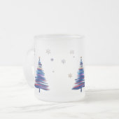 Tasse Givré Bold Abstract Brush Stroke Winter Tree (Devant gauche)