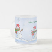 Tasse Givré bonhomme de Noël (Devant gauche)