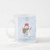 Tasse Givré bonhomme de Noël (Gauche)
