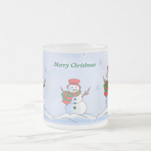 Tasse Givré bonhomme de Noël